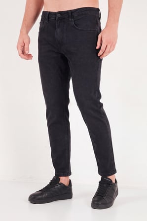 Buratti Pamuklu Normal Bel Boru Paça Jeans Erkek KOT PANTOLON 5901F03MILANO SİYAH