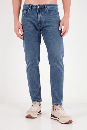 Buratti Pamuklu Normal Bel Boru Paça Jeans Erkek KOT PANTOLON 5901F05MILANO MAVİ