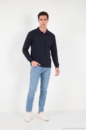 Buratti Pamuklu Düğmeli Polo Yaka Sweat Erkek POLO YAKA SWEAT 5905838 LACİVERT