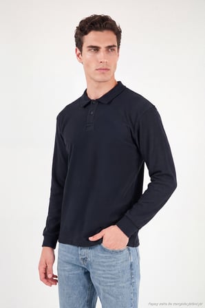 Buratti Pamuklu Düğmeli Polo Yaka Sweat Erkek POLO YAKA SWEAT 5905838 LACİVERT