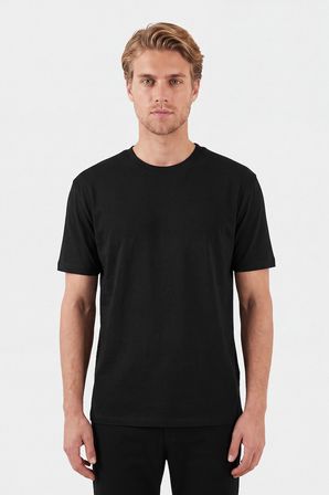 Buratti Pamuklu Relaxed Fit Bisiklet Yaka Basic T Shirt Erkek T SHİRT 5905884 SİYAH