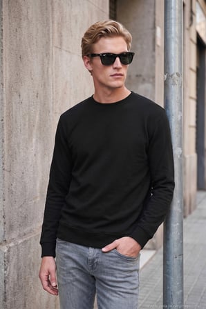 Buratti Pamuklu Regular Fit Bisiklet Yaka Sweat Erkek SWEAT 5905965 SİYAH