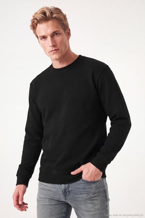 Buratti Pamuklu Regular Fit Bisiklet Yaka Sweat Erkek SWEAT 5905965 SİYAH