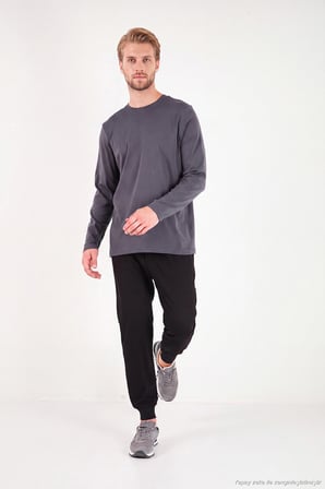 Buratti Pamuklu Bisiklet Yaka Basic Sweat Erkek SWEAT 59050742 ANTRASİT