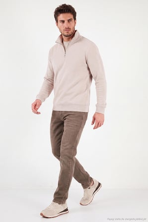 Buratti Pamuklu Normal Kalıp Normal Bel Jeans Erkek KOT PANTOLON 2213F24PARMA LATTE