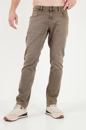 Buratti Pamuklu Normal Kalıp Normal Bel Jeans Erkek KOT PANTOLON 2213F24PARMA LATTE