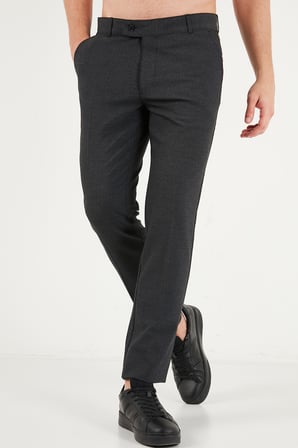 Buratti Normal Bel Regular Fit Düz Paça Pantolon Erkek PANTOLON 6843702 FÜME
