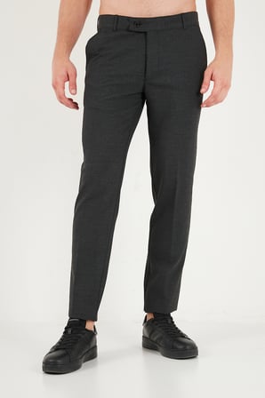 Buratti Normal Bel Regular Fit Düz Paça Pantolon Erkek PANTOLON 6843702 FÜME