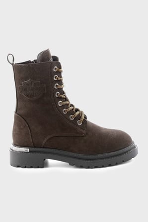Harley Davidson Rebel Logolu Hakiki Deri Bot Kadın BOT 026Z100023 CTN Dark Brown