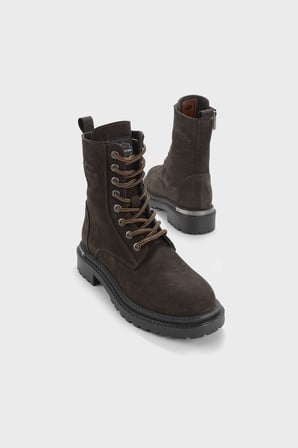 Harley Davidson Rebel Logolu Hakiki Deri Bot Kadın BOT 026Z100023 CTN Dark Brown