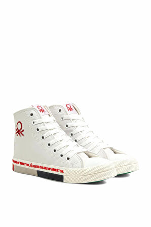 BENETTON BN-30730 BEYAZ UNİSEX UZUN CONVERSE