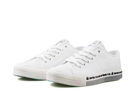 United Colors of Benetton Bn 70018 Beyaz Gri Erkek Günlük Ayakkabı BN-70018-BEYAZ-GRI Beyaz