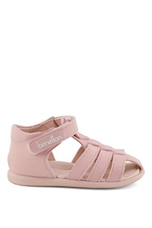 Benetton BN-1251 Bebe Kız Çocuk Sandalet Pudra