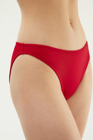 Eros 2 Cm Tek Bikini Alt 2516-Koyu kirmizi