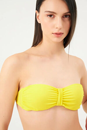 Eros 2503 Sarı Straplez Bikini Üstü