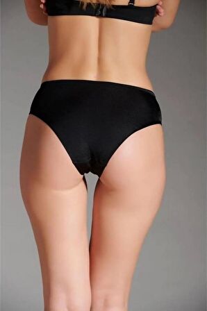 Eros Ersk1000 Silikonlu Lazer Kesim Microfiber Slip Sıyah