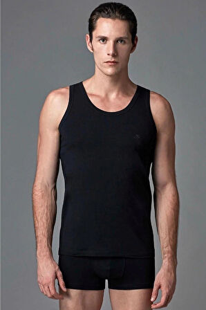 Eros 120 3'Lü Paket Siyah Likralı Erkek Boxer