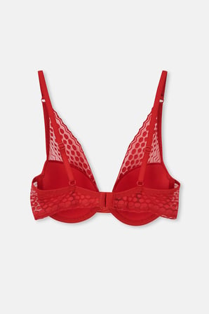 Eros Ersk1120 Dantel Sütyen Takımı Kırmızı 85C