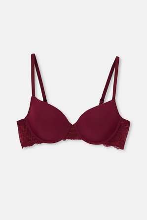 Eros Willow Dantel Detaylı Sütyen Takımı Bordo 75B
