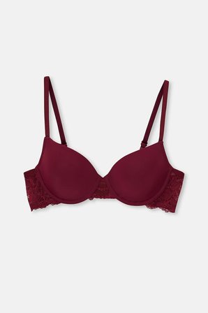 Eros ERSK1150 Willow Dantel Detaylı Sütyen Takımı Bordo 80B