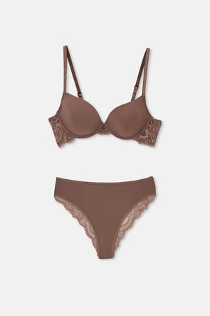Eros ERSK1150 Willow Dantelli Sütyen Takımı Vizon 75C