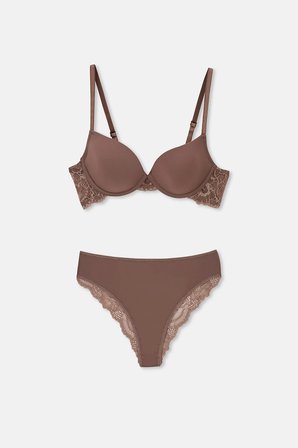 Eros ERSK1150 Willow Dantelli Sütyen Takımı Vizon 90B