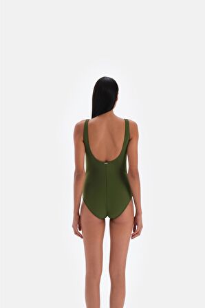 Eros Kadın Haki Kare Yaka Mayo 3013 