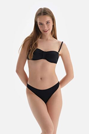 Siyah Straplez Bikini Üst