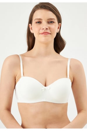 Eros Ersk140 Camellia Straplez Sütyen Ekru 85D Poliamid Karışımlı