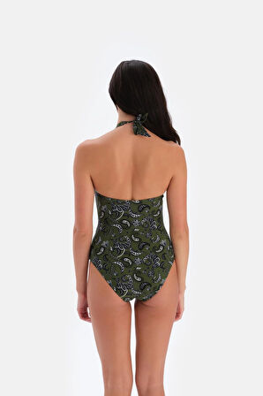 3085MY BOYUNDAN BAĞLI MAYO - HAKİ