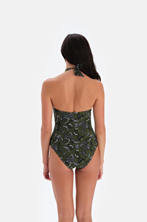 3085MY BOYUNDAN BAĞLI MAYO - HAKİ