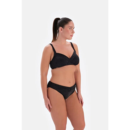 Eros 3357 Simli Toparlayıcı Bikini Takımı SİYAH