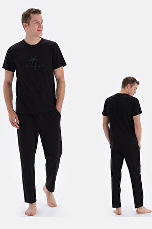 ESE33030 O YAKA KISA KOL PİJAMA TK.