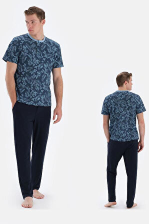 ESE33050 O PATLI KISA KOL PİJAMA TK.