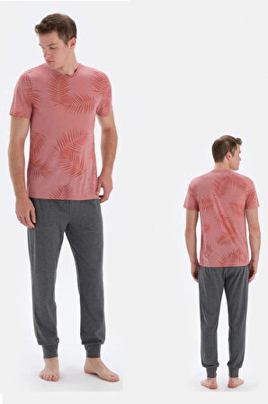 Eros 33060 Pamuklu Kısa Kollu Erkek Pijama Takımı SOMON