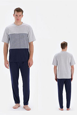 ESE33100 O YAKA KISA KOL PİJAMA TK.