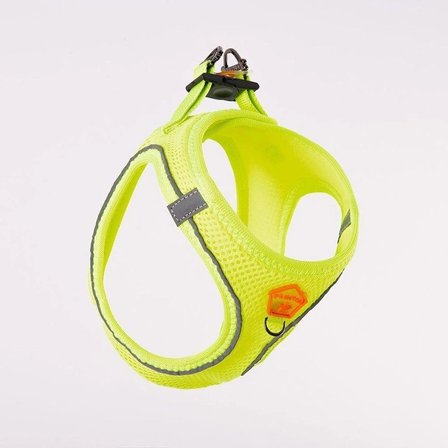 Pawstar Neon Yellow- Neon Sarı Airmesh Köpek Göğüs Tasması