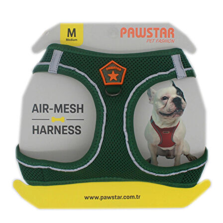 Pawstar Air-Mesh Pine Green Köpek Göğüs Tasması