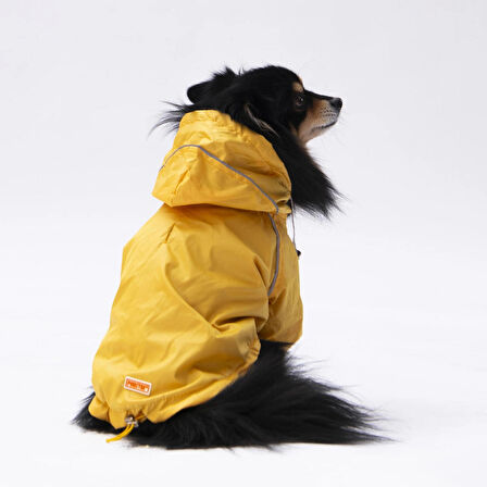 Pawstar Pluvia İçi Polar Küçük Irk Köpek Yağmurluğu Sarı