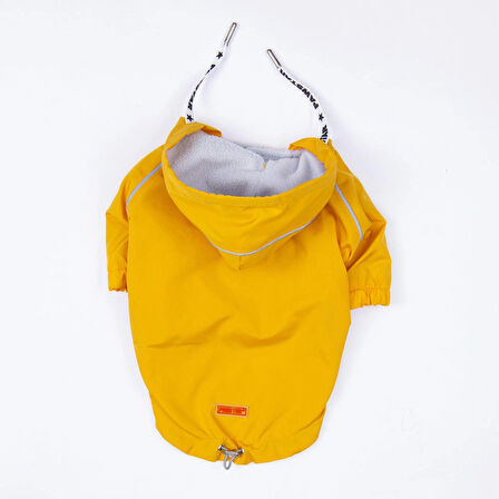 Pawstar Pluvia İçi Polar Küçük Irk Köpek Yağmurluğu Sarı