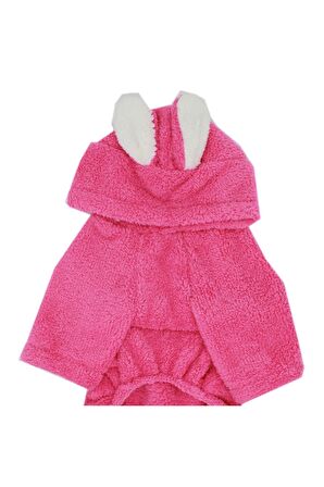 Pembe Tapeti Kedi Köpek Tulum Kedi Köpek Kıyafeti - XXL