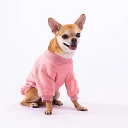 Pawstar Pembe Power Polarlı Küçük Irk Köpek Sweatshirtü