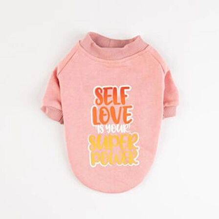 Pawstar Pembe Power Polarlı Küçük Irk Köpek Sweatshirtü