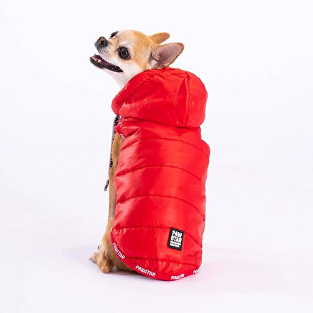 Pawstar Railway Red Su İtici Küçük Irk Köpek Yelek Yağmurluk