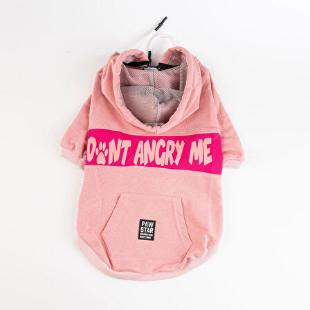 Pawstar Pembe Angry Orta-Büyük Irk Köpek Fermuarlı Sweatshirt