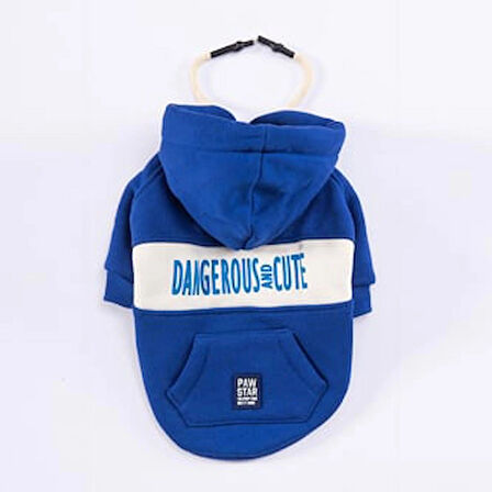 Pawstar Mavi Cute Polarlı Küçük Irk Köpek Sweatshirtü