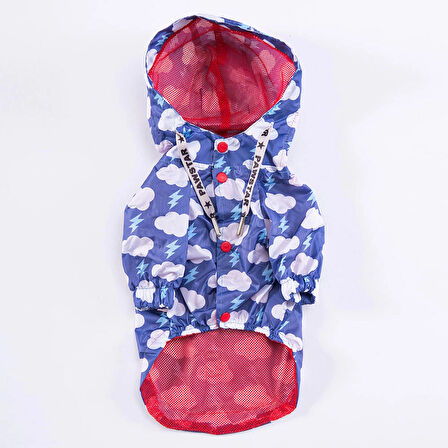 Pawstar Tonitruum Fileli Su Geçirmez Küçük Irk Köpek Yağmurluğu