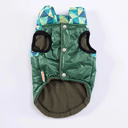 Pawstar Yeşil Diametro Su Geçirmez Küçük Irk Köpek Yağmurluğu