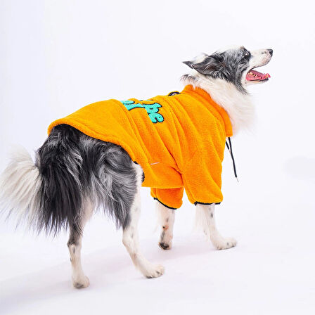 Pawstar Turuncu Cool Sweet Orta-Büyük Irk Köpek Pofuduk Sweatshirt