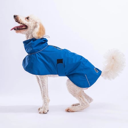 Pawstar Colombia Mavi Su Geçirmez Orta-Büyük Irk Köpek Pratik Yağmurluk